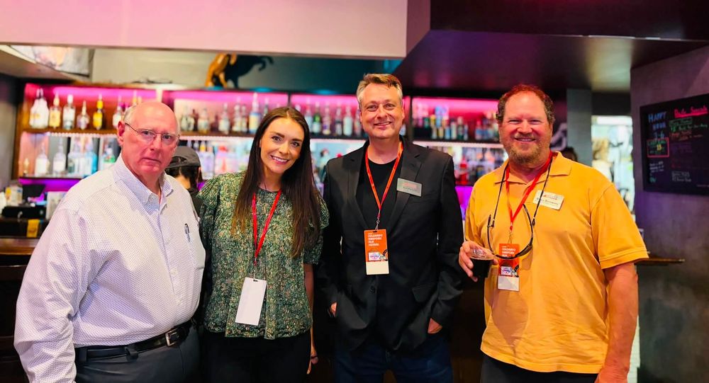 Filmmakers and guests at the Opening Night reception
